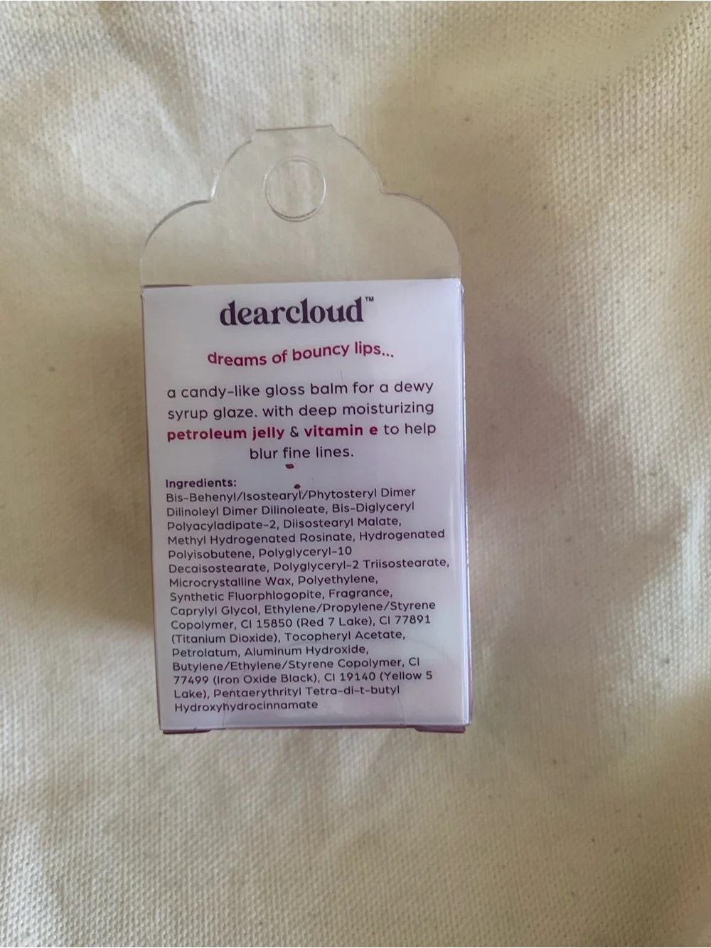 dearcloud Dewy Lip Jam passion fruit jam lipgloss dewy